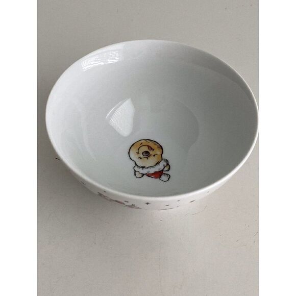 Disney Winnie the Pooh & Friends Rice Ramen Cereal Bowl Christmas Tree Holidays - Picture 5 of 8